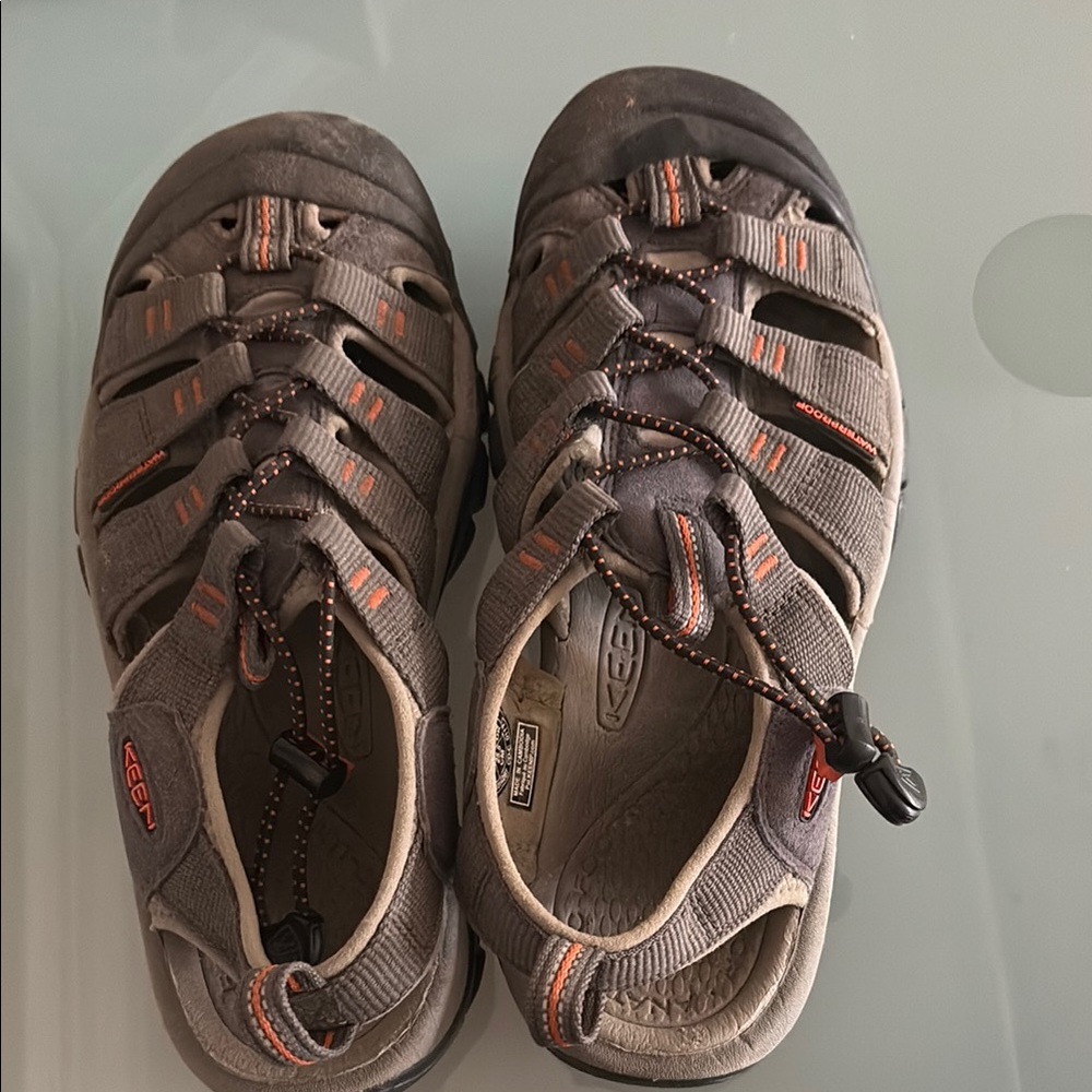 Keen Outdoor Sandals Gray and Orange